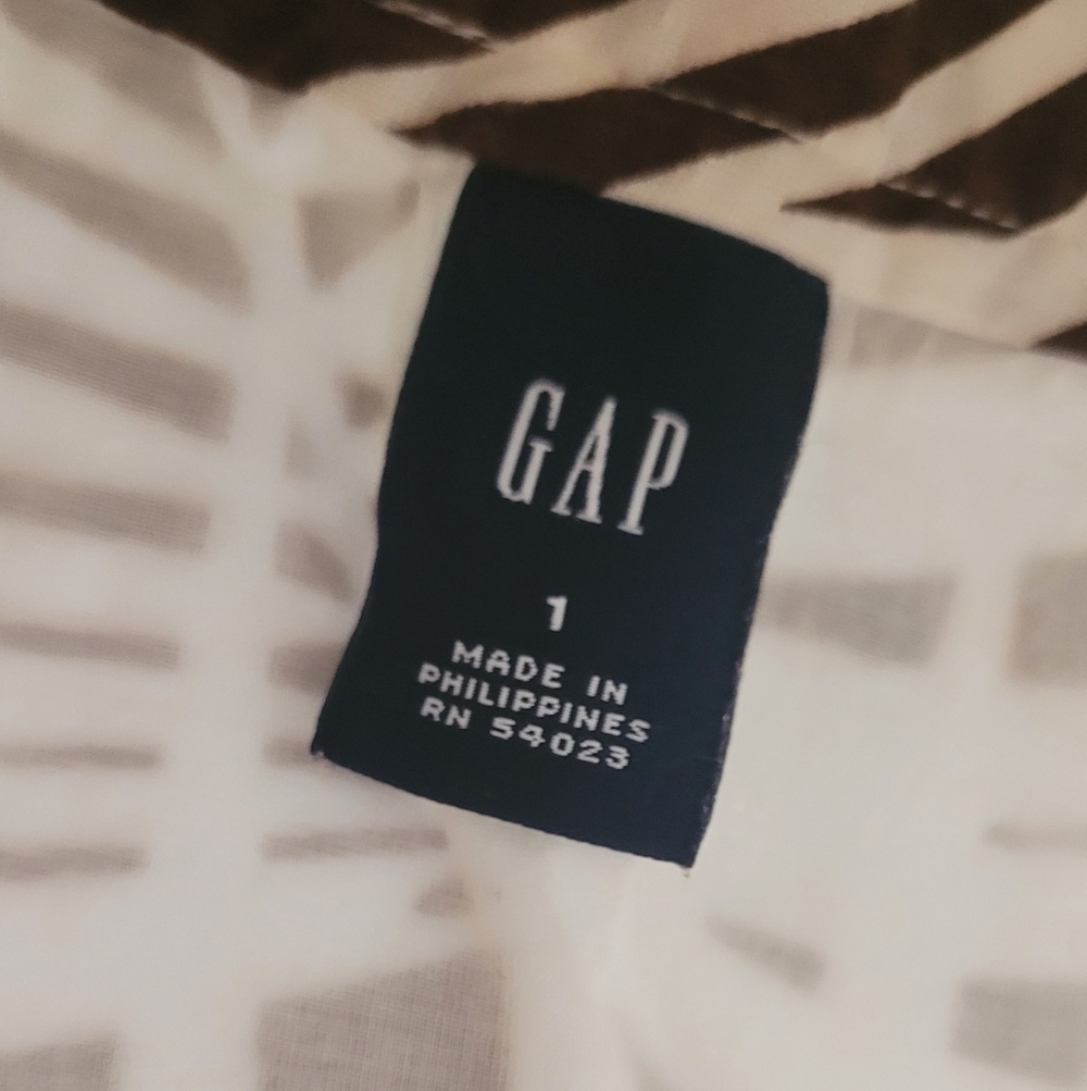 Gap Linen & Cotton Blend Y2K Palm Leaf Skirt - Picture 3 of 4